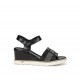 Sandalias Cuña Mujer Fluchos Smash F1975 Negro