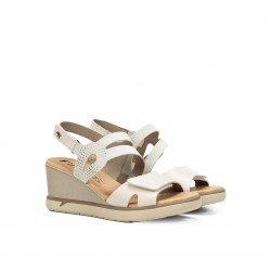 Sandalias Cuña Mujer Fluchos Smash F2169 Taupe