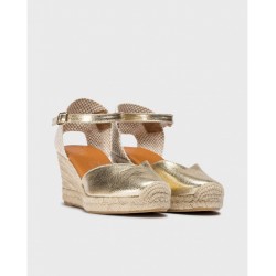 Sandalias Cuña Mujer Wonders Ena YD-SI685 Oro