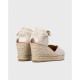 Sandalias Cuña Mujer Wonders Ena YD-SI685 Blanco Roto