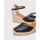 Sandalias Cuña Mujer Wonders Ena YD-SI685 Negro