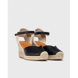 Sandalias Cuña Mujer Wonders Ena YD-SI685 Negro