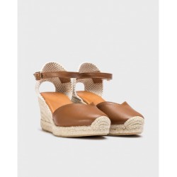 Sandalias Cuña Mujer Wonders Ena YD-SI685 Marrón