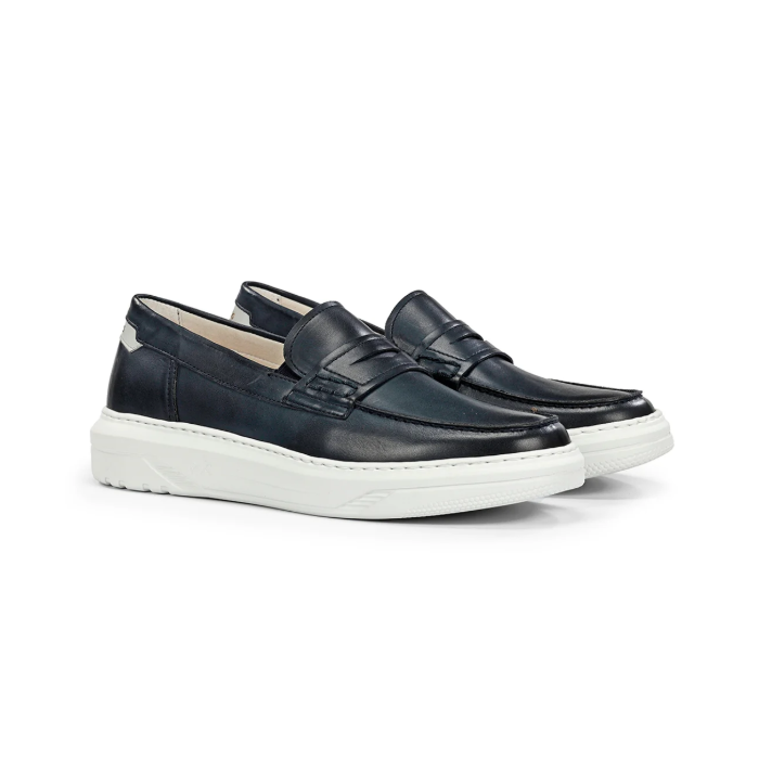 Zapatos Mocasines Hombre Fluchos Boston F2224 Azul