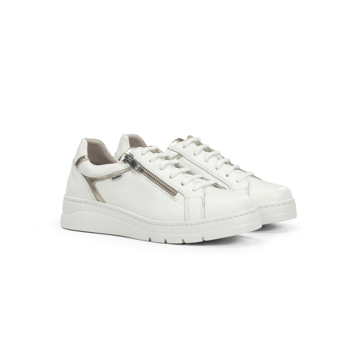 Zapatos Deportivos Mujer Fluchos Pompas F2204 Blanco