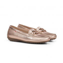 Zapatos Mocasines Mujer Fluchos Bruni F2156 Nude