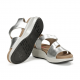 Sandalias Mujer Fluchos Yagon F1478 Plata