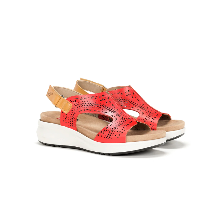 Sandalias Mujer Fluchos Yagon F1481 Rojo