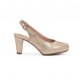 Zapatos Tacón Mujer Dorking Blesa D5833 Dorado