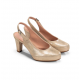 Zapatos Tacón Mujer Dorking Blesa D5833 Dorado