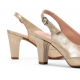 Zapatos Tacón Mujer Dorking Blesa D5833 Dorado