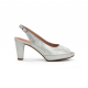 Zapatos Tacón Mujer Dorking Blesa D6604 Plata