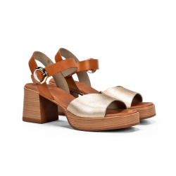 Sandalias Tacón Mujer Dorking Diamond D9287 Dorado
