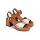Sandalias Tacón Mujer Dorking Diamond D9287 Dorado