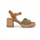 Sandalias Tacón Mujer Dorking Diamond D9287 Verde