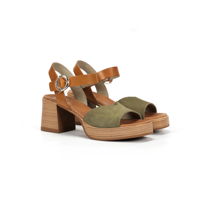Sandalias Tacón Mujer Dorking Diamond D9287 Verde