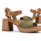 Sandalias Tacón Mujer Dorking Diamond D9287 Verde