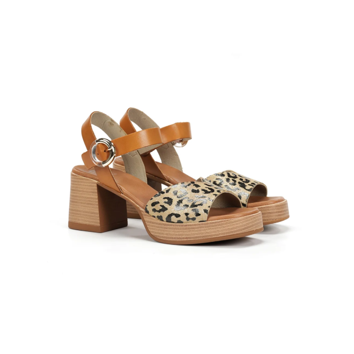 Sandalias Tacón Mujer Dorking Diamond D9287 Taupe