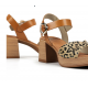 Sandalias Tacón Mujer Dorking Diamond D9287 Taupe