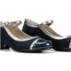 Zapato Tacón Bajo Mujer Dorking Frida D9027 Azul