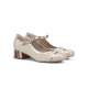 Zapato Tacón Bajo Mujer Dorking Frida D9027 Gris