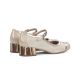 Zapato Tacón Bajo Mujer Dorking Frida D9027 Gris