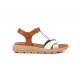 Sandalias Mujer Dorking Gandía D9466 Blanco