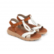 Sandalias Mujer Dorking Gandía D9466 Blanco