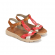 Sandalias Mujer Dorking Gandía D9466 Rojo