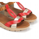 Sandalias Mujer Dorking Gandía D9466 Rojo