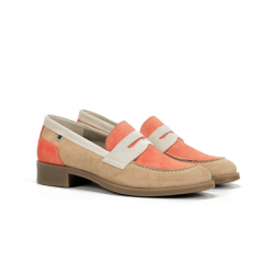 Zapatos Mocasines Mujer Dorking Harvard D9245 Taupe/Naranja