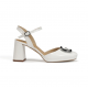 Sandalias Tacón Mujer Dorking Karla D9264 Blanco