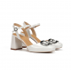 Sandalias Tacón Mujer Dorking Karla D9264 Blanco