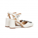 Sandalias Tacón Mujer Dorking Karla D9264 Blanco