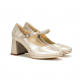 Zapatos Tacón Mujer Dorking Karla D9265 Dorado