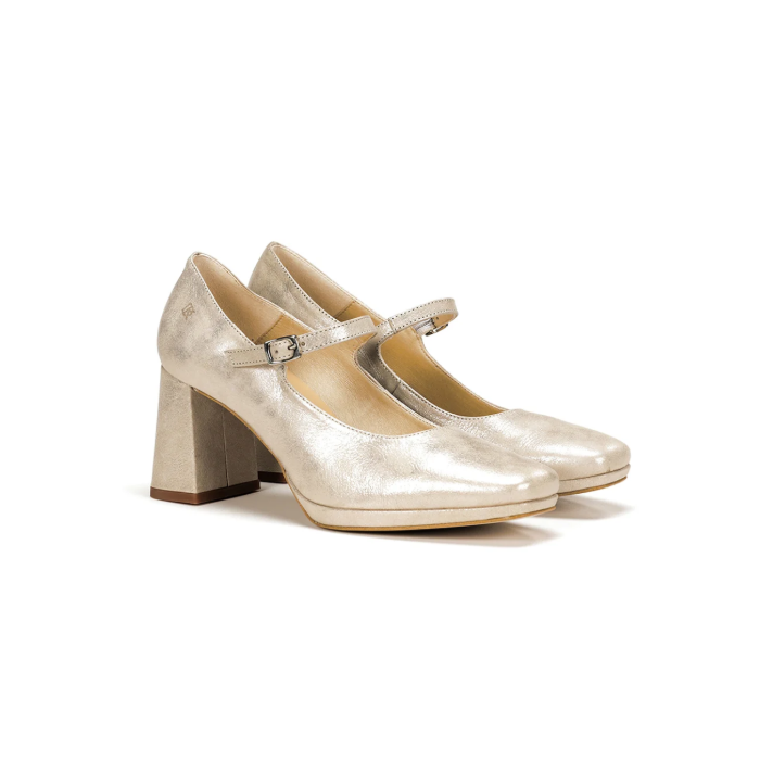 Zapatos Tacón Mujer Dorking Karla D9265 Dorado