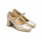 Zapatos Tacón Mujer Dorking Karla D9265 Dorado