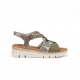 Sandalias Cuña Mujer Dorking Klau D9485 Verde