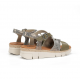 Sandalias Cuña Mujer Dorking Klau D9485 Verde