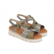 Sandalias Cuña Mujer Dorking Klau D9485 Verde