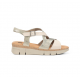 Sandalias Cuña Mujer Dorking Klau D9485 Blanco