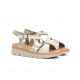 Sandalias Cuña Mujer Dorking Klau D9485 Blanco