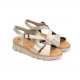 Sandalias Cuña Mujer Dorking Klau D9485 Blanco