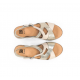 Sandalias Cuña Mujer Dorking Klau D9485 Blanco