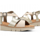 Sandalias Cuña Mujer Dorking Klau D9485 Blanco