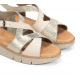 Sandalias Cuña Mujer Dorking Klau D9485 Blanco