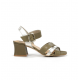 Sandalias Tacón Mujer Dorking Larus D9461 Verde