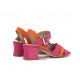 Sandalias Tacón Mujer Dorking Larus D9461 Rosa