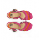 Sandalias Tacón Mujer Dorking Larus D9461 Rosa