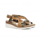 Sandalias Cuña Mujer Dorking Leza F2135 Marrón